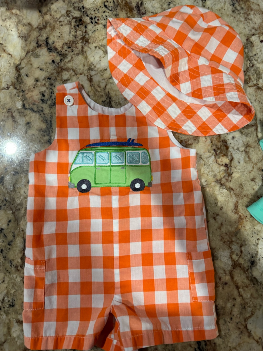 Boys romper with hat